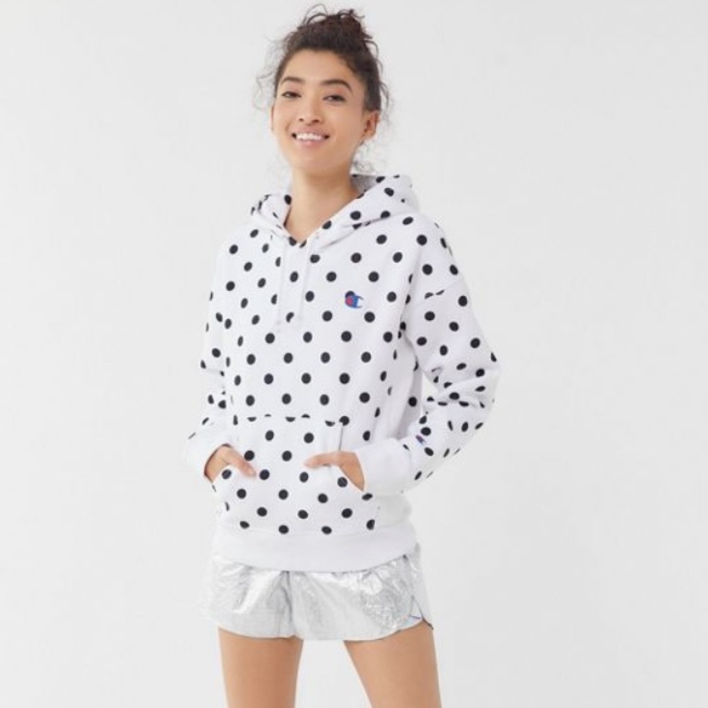 champion classic polka dot hoodie